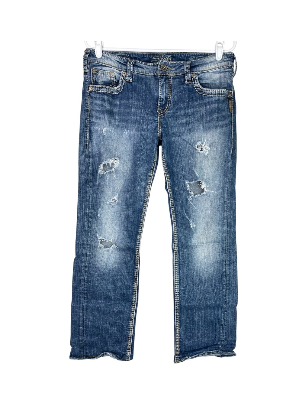 Silver Jeans Sam Distressed Boyfriend Jeans Women’s Size W29